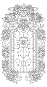 coloriage Hortensia pour bebe a imprimer