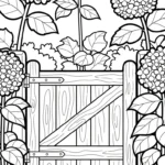 image pour coloriage Hortensia enfant