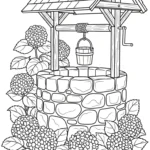 coloriage Hortensia pour enfant de 2 ans