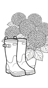 coloriage Hortensia gratuit en ligne