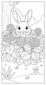 télécharger coloriage Hortensia gratuit