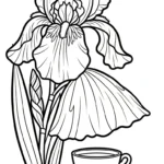 coloriage Iris educatif pour enfant