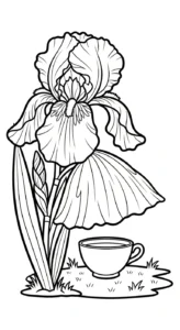 coloriage Iris educatif pour enfant