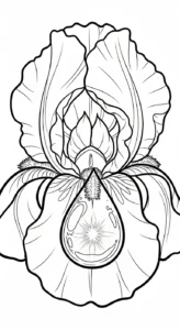 coloriage Iris gratuit a imprimer