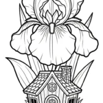 coloriage Iris pour enfant de 7 ans