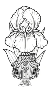 coloriage Iris pour enfant de 7 ans