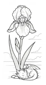 coloriage Iris pour enfant de à imprimer