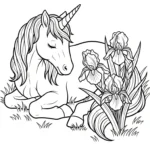coloriage Iris pour enfant de 7 ans