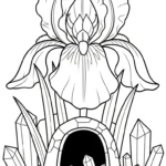 coloriage Iris pour enfant de à imprimer