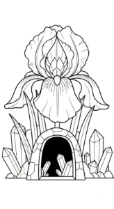 coloriage Iris pour enfant de à imprimer