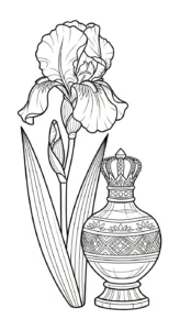 coloriage Iris à imprimer pdf