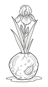coloriage Iris pour enfant de 8 ans