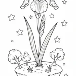 coloriage Iris à imprimer pour enfant de 10 ans