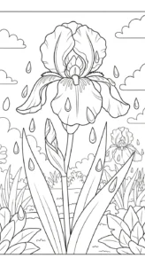 coloriage Iris a imprimer gratuitement