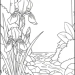 coloriage Iris et dessin a imprimer