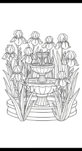 coloriage Iris pour enfant de 6 ans