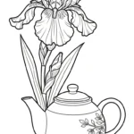 coloriage Iris de pour enfants