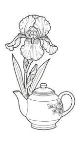 coloriage Iris de pour enfants