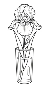 coloriage Iris de pour enfants