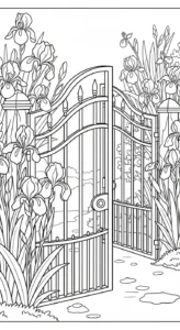 imprimer coloriage Iris pour enfant