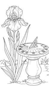 coloriage Iris à imprimer