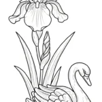 coloriage Iris a imprimer pour enfant de 4 ans