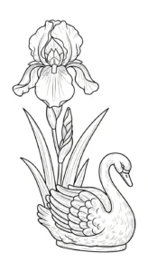 coloriage Iris a imprimer pour enfant de 4 ans