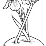 coloriage Iris à imprimer pdf