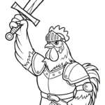 télécharger coloriage Le Coq Gaulois gratuit