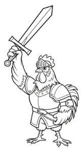 télécharger coloriage Le Coq Gaulois gratuit