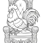 coloriage Le Coq Gaulois à imprimer a4