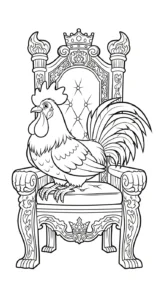coloriage Le Coq Gaulois à imprimer a4
