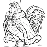 coloriage Le Coq Gaulois pour enfants