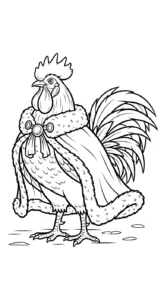 coloriage Le Coq Gaulois pour enfants