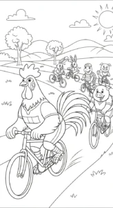 coloriage Le Coq Gaulois à imprimer gratuit