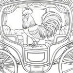 coloriage Le Coq Gaulois de pour enfants