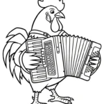 coloriage Le Coq Gaulois à imprimer