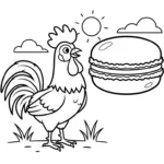 coloriage Le Coq Gaulois de pour enfants