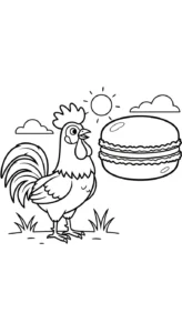 coloriage Le Coq Gaulois de pour enfants