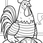 coloriage Le Coq Gaulois a imprimer gratuitement