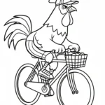 coloriage Le Coq Gaulois pour enfants a imprimer gratuit