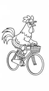 coloriage Le Coq Gaulois pour enfants a imprimer gratuit