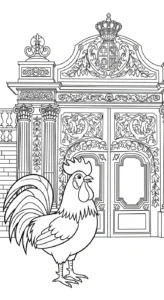 coloriage Le Coq Gaulois pour enfant de 10 ans