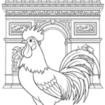 a imprimer coloriage Le Coq Gaulois gratuit