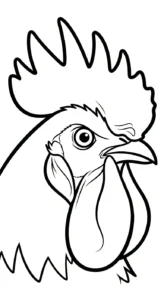 coloriage Le Coq Gaulois pour enfants à imprimer