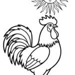 coloriage Le Coq Gaulois en ligne pour enfant