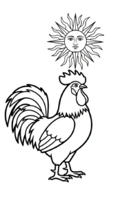 coloriage Le Coq Gaulois en ligne pour enfant