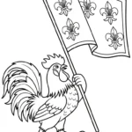 coloriage Le Coq Gaulois et dessins
