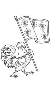 coloriage Le Coq Gaulois et dessins