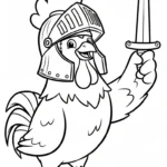 coloriage Le Coq Gaulois gratuit
